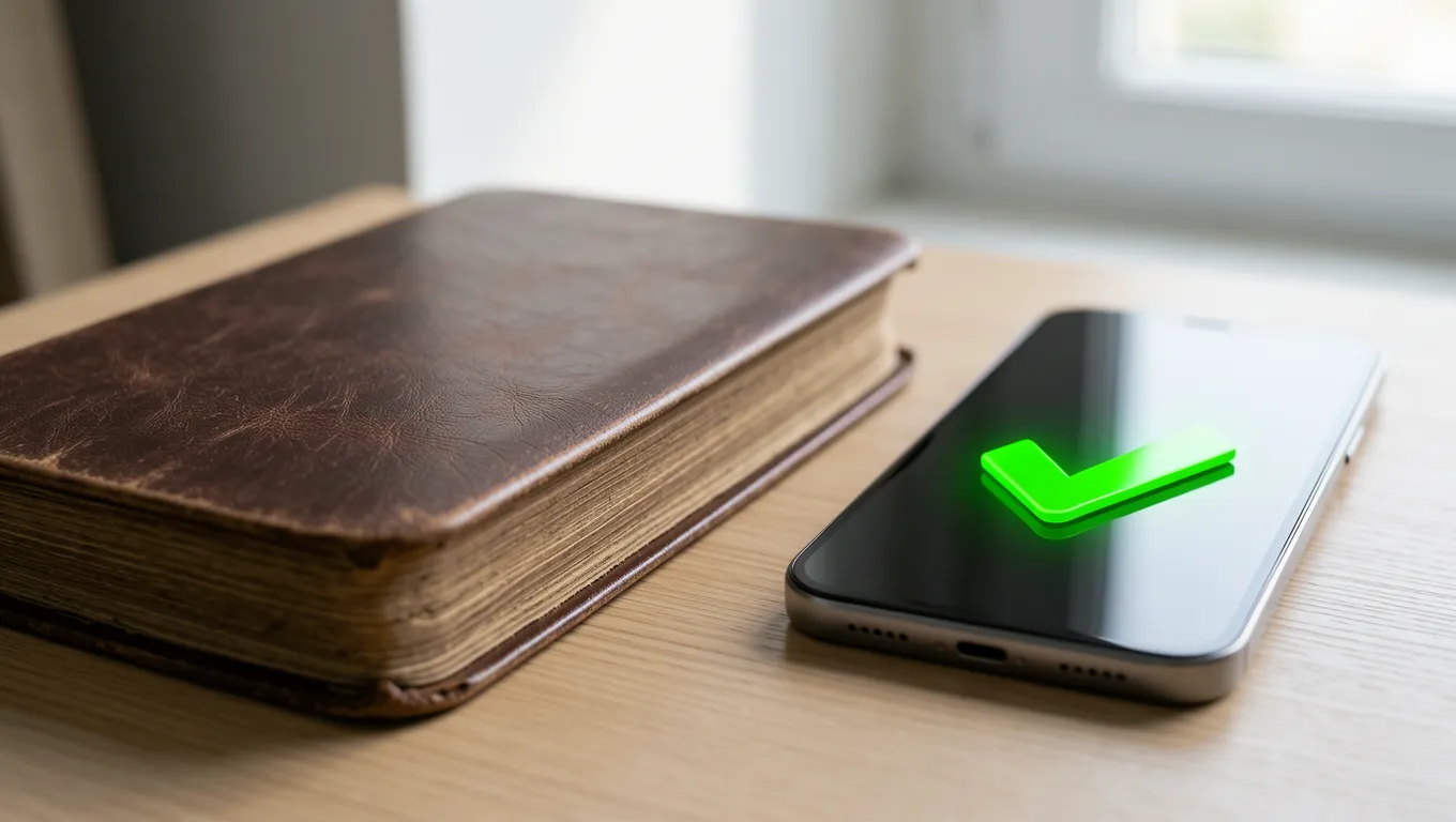 Comparison between traditional bank ledgers and digital mobile lending apps
