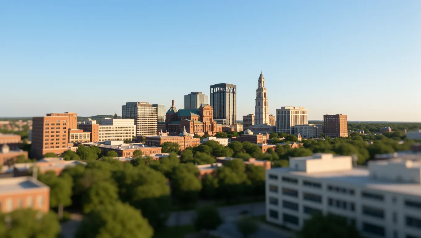 A scenic view of Lexington, KY featuring landmarks for emergency personal loans Lexington, KY.