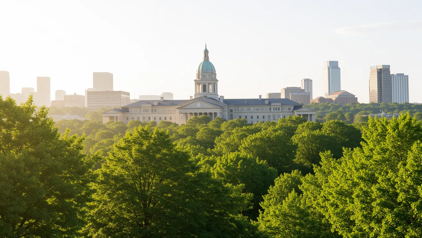The beautiful Lexington, KY skyline ideal for finding fast no credit check loans Lexington, KY.