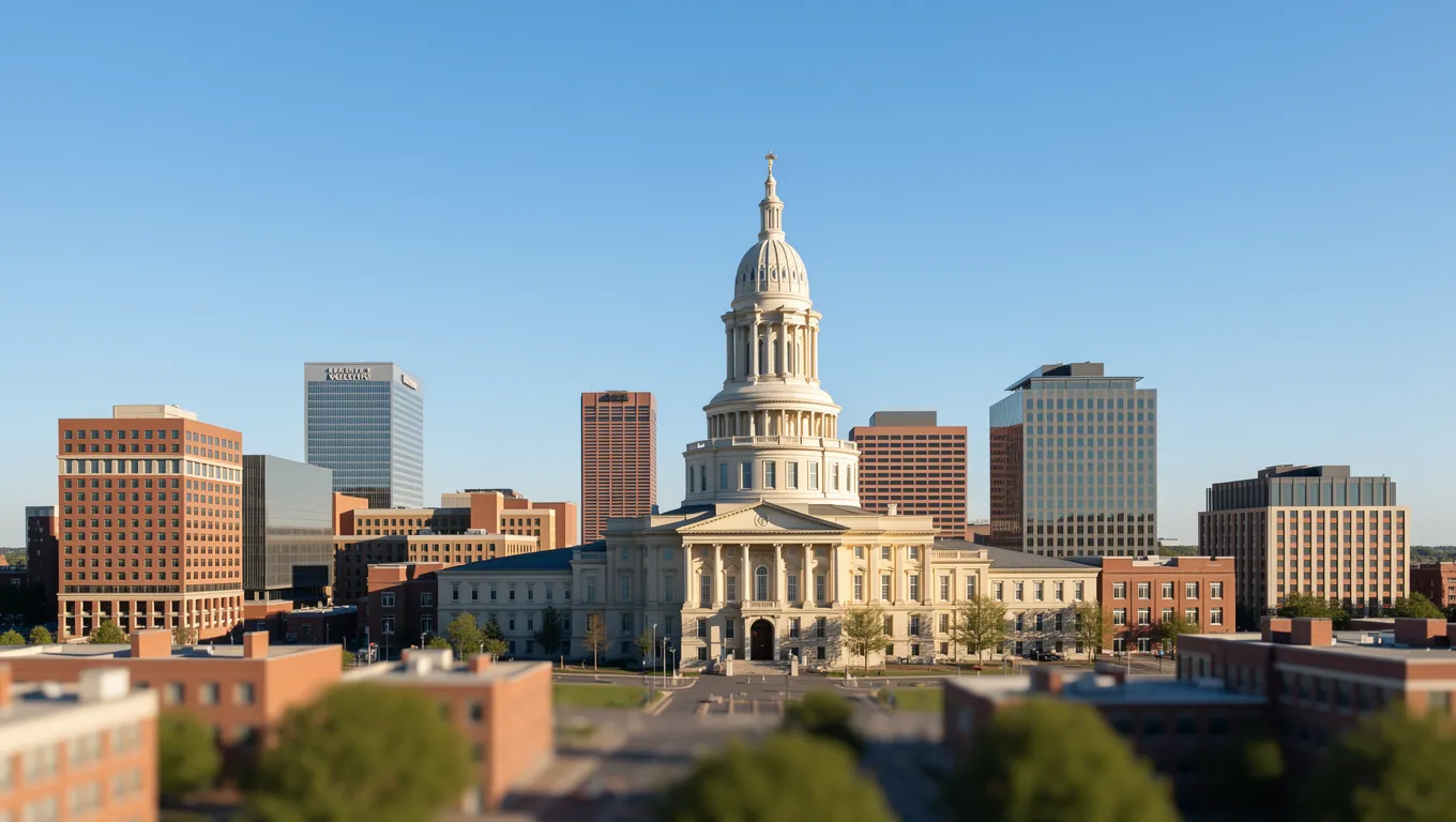 The beautiful Lexington Kentucky skyline showcasing the vibrant downtown area for fast personal loans Lexington, KY.