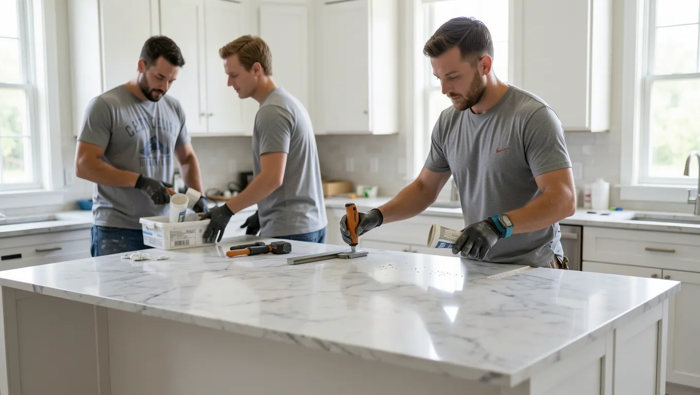 Modern kitchen renovation project funded by fixed rate personal loans Lexington, KY