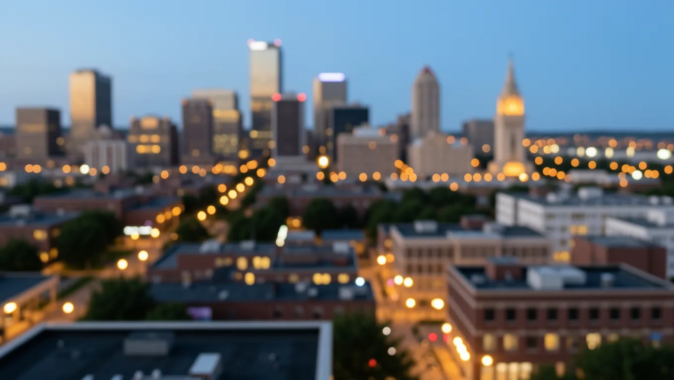 A beautiful view of the Lexington, KY skyline representing local lenders.