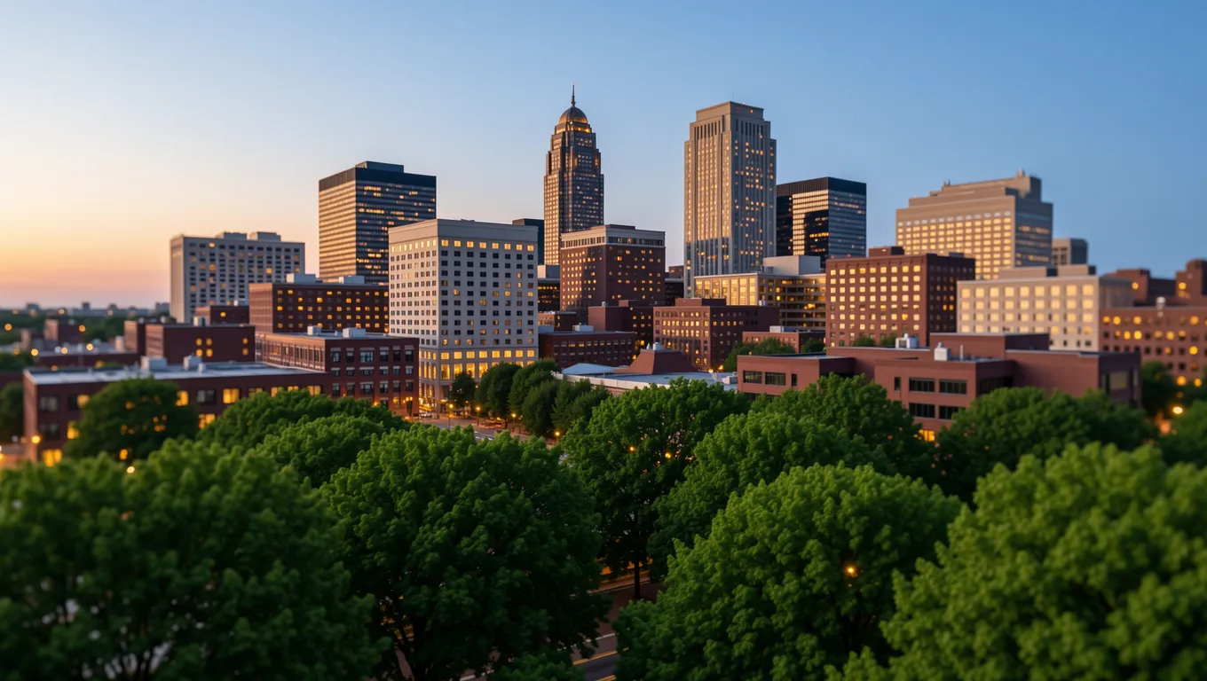The beautiful Lexington, KY skyline highlighting various personal loan companies in the region.
