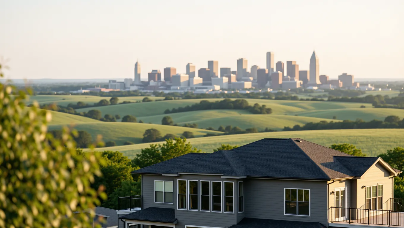 Scenic view of Lexington KY cityscape under bright sky for personal loans Lexington, KY reviews.