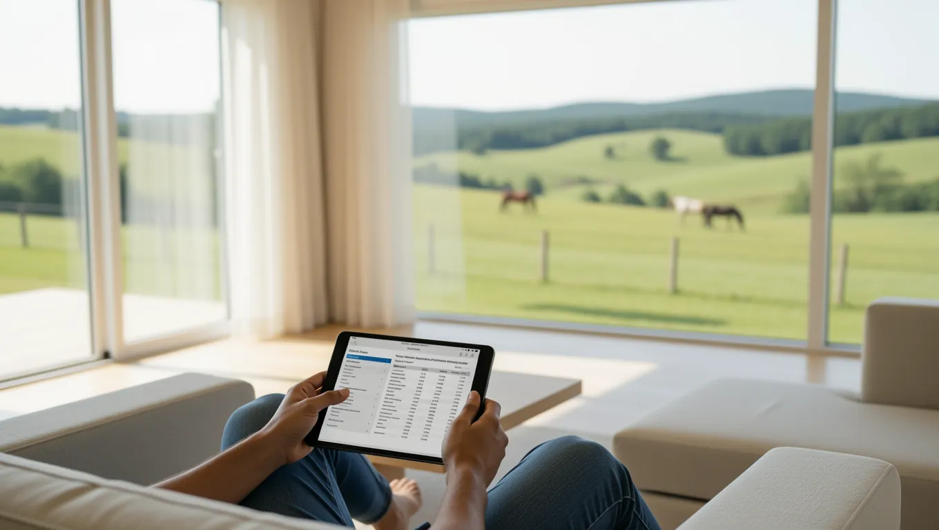 A person using a tablet to find personal loans with bad credit Lexington, KY