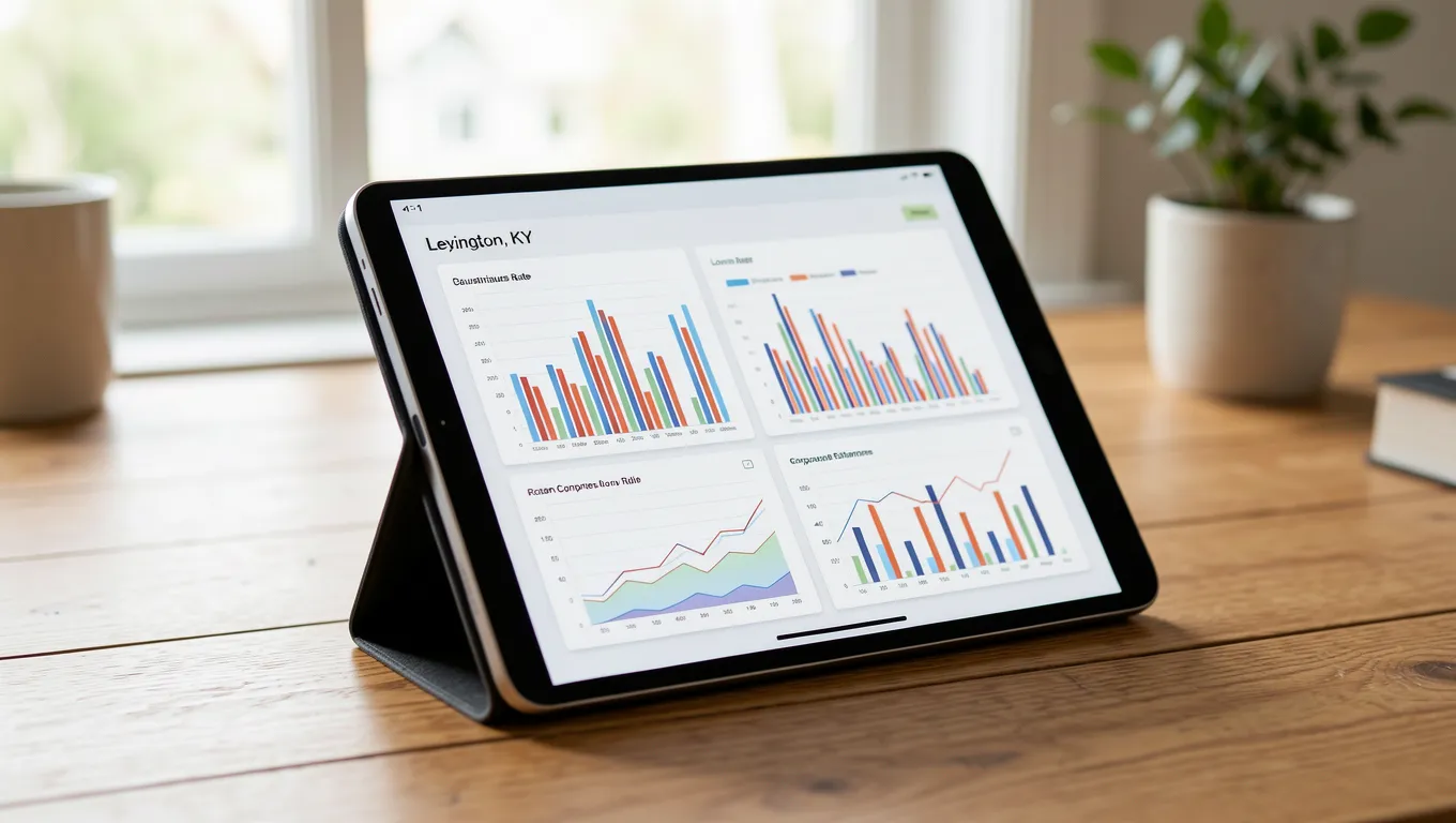 Digital tablet showing unsecured loan types and interest rates for 2026